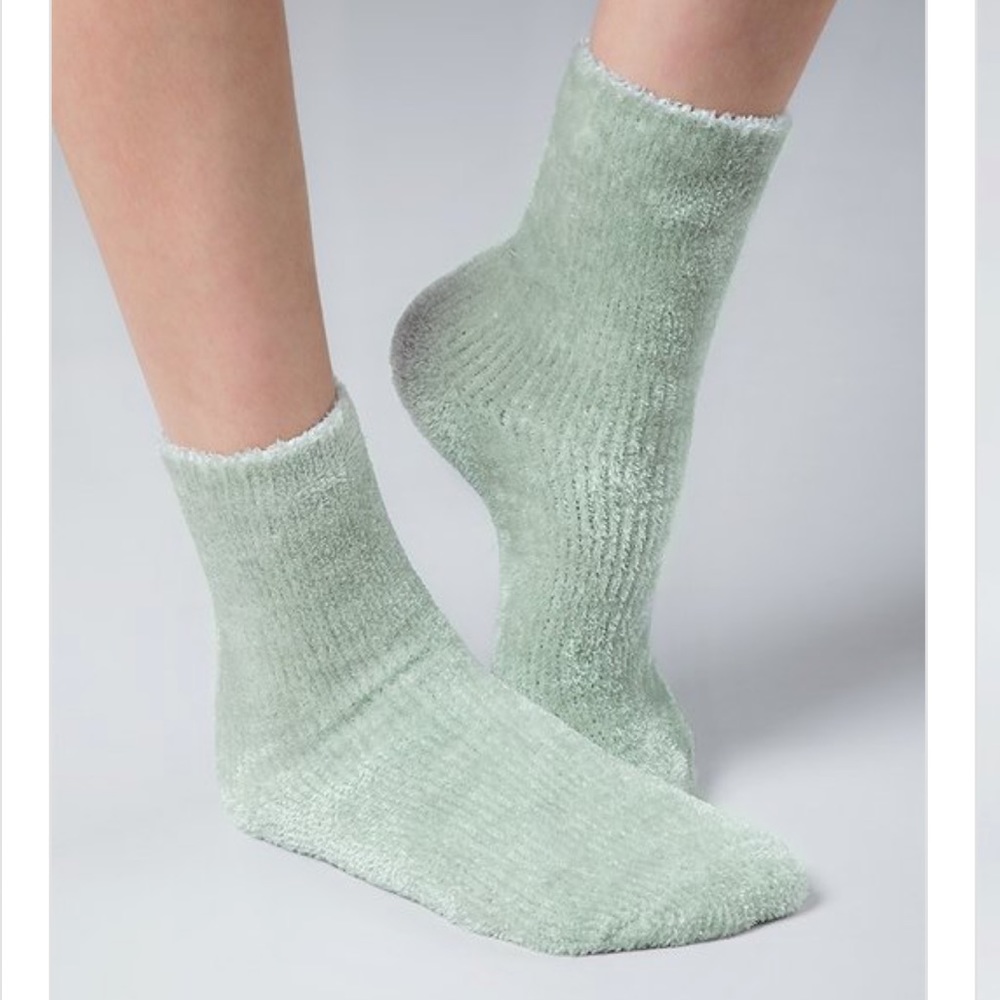 Mint Chenille Socks
